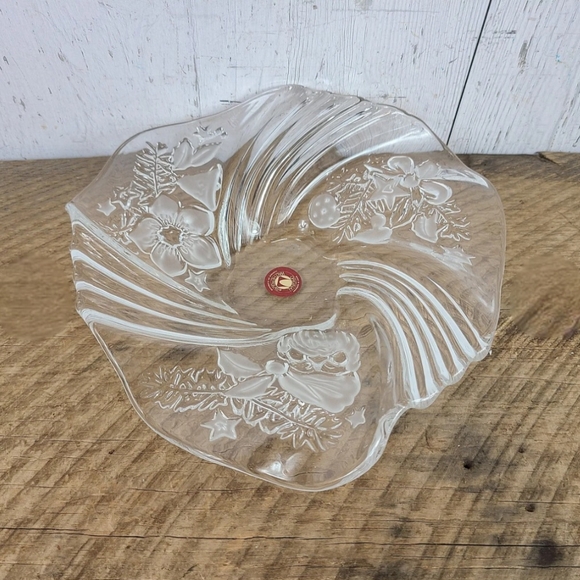 Walther Glas German Vintage Floral Service Bowl - Picture 1 of 10
